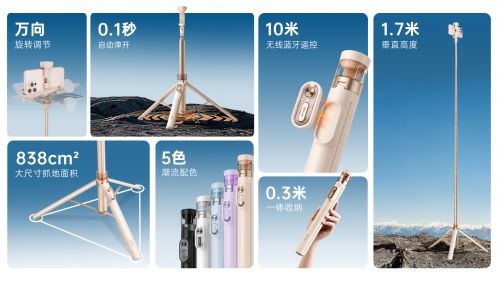自拍杆新纪元！ 重新定义影像自由SEAJIC施吉客开启“落地开”(图6)